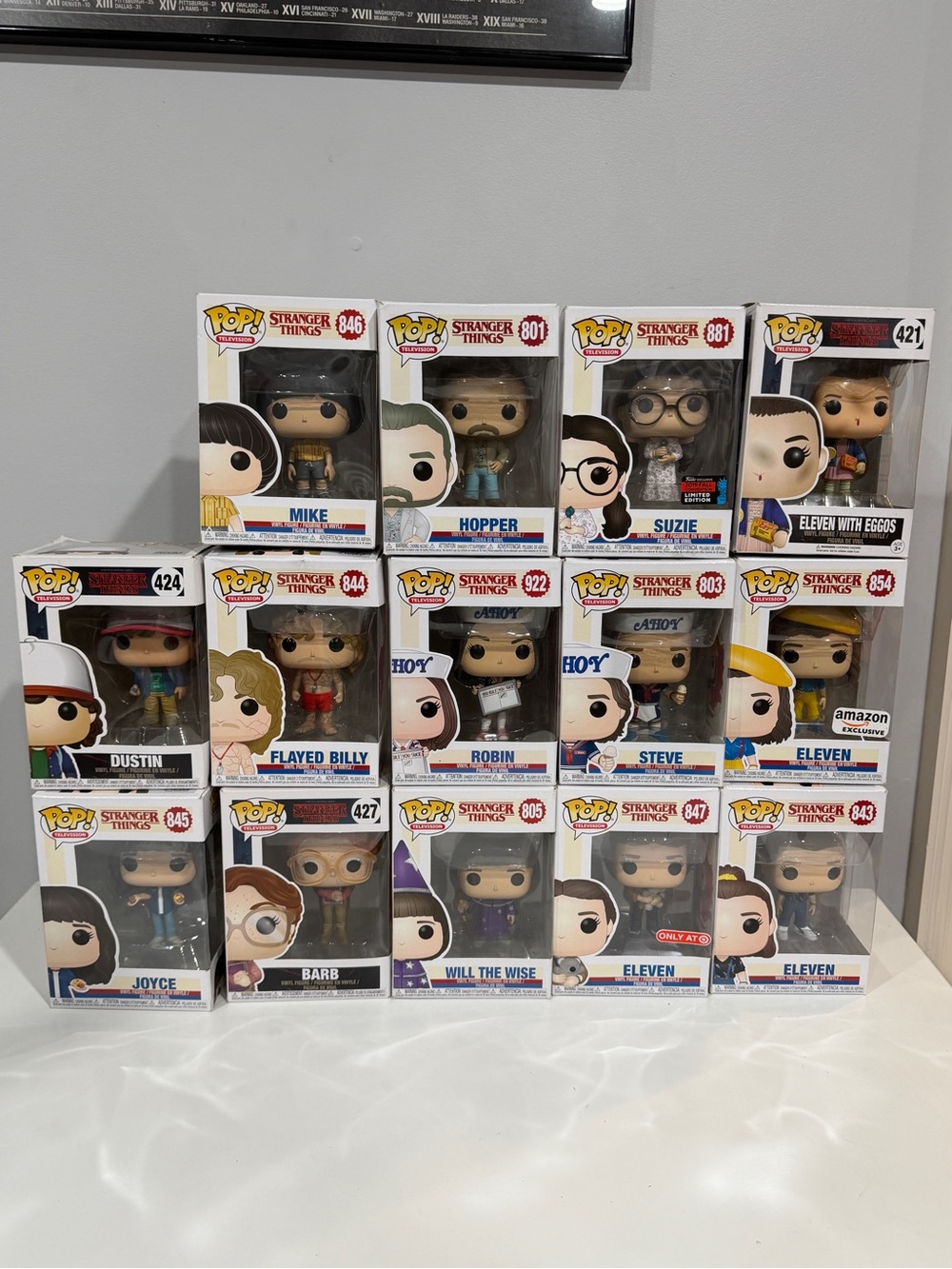 Funko Stranger Things Pop! Vinyl Figures - White & Multicolor Boxes